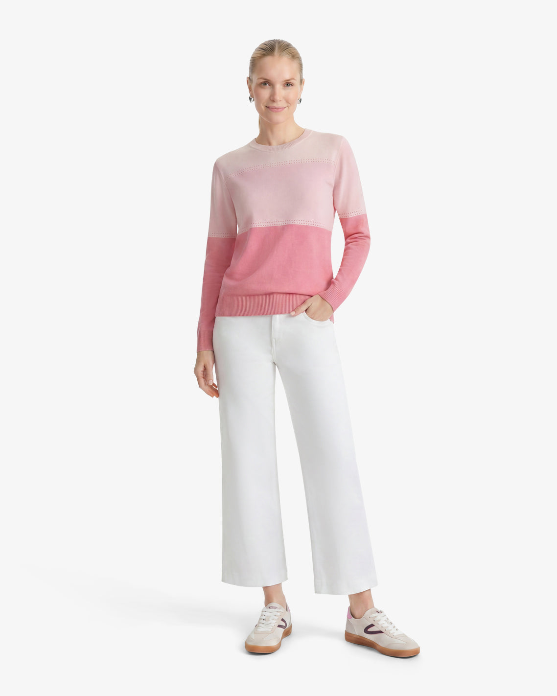 Colorblock Crewneck Sweater – Original | Draper James Trending