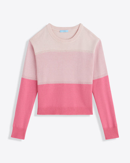 Colorblock Crewneck Sweater – Original | Draper James Trending
