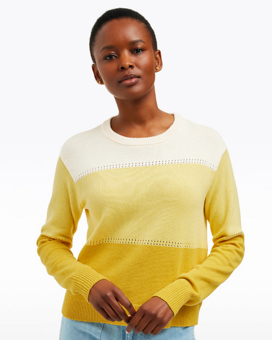 Colorblock Crewneck Sweater – Alternate Colorway | Draper James Top Pick