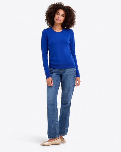 Button Shoulder Cashmere Sweater in Ivory | Draper James Value
