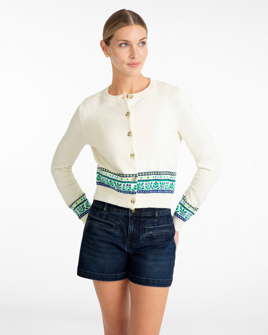 Printed Cardigan | Women's Knit Cardigans by Draper James | Draper James Featured