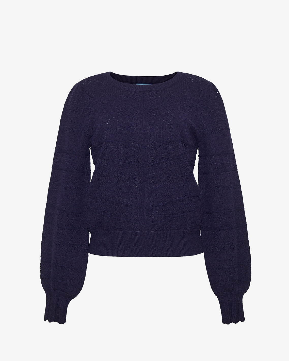 Long-Sleeve Pointelle Sweater in Blush | Draper James Best Price