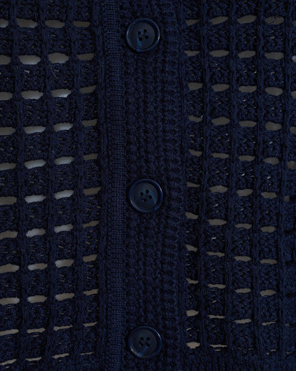 Crochet Sweater Cardigan in Nassau Navy | Draper James Smart Buy