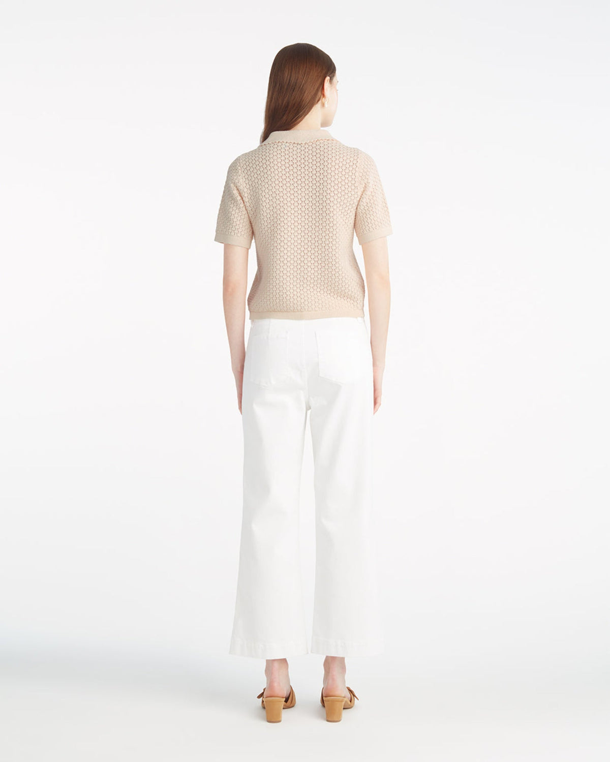 Sweater Polo with Scalloped Collar | Draper James Recommended