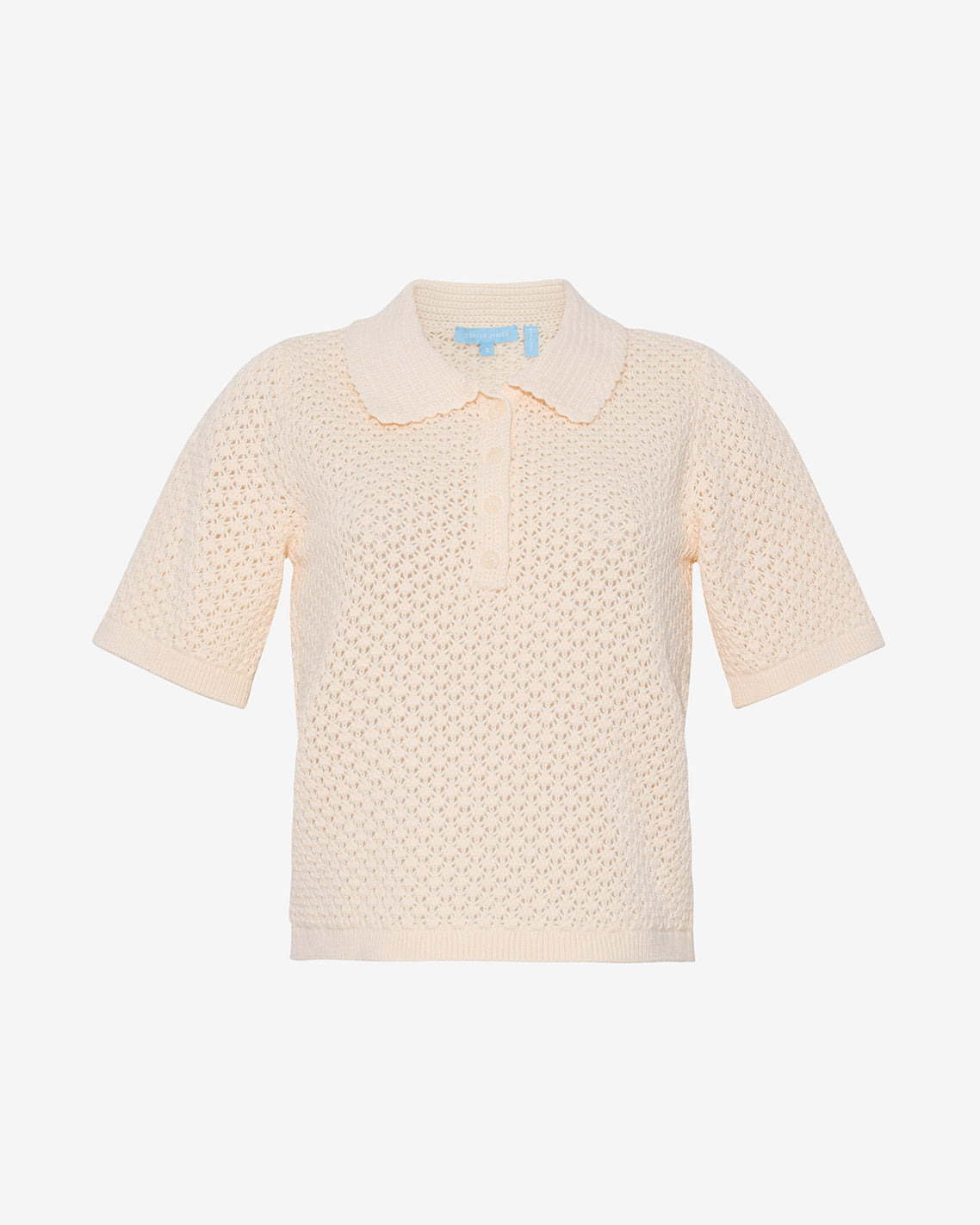 Sweater Polo with Scalloped Collar | Draper James Recommended