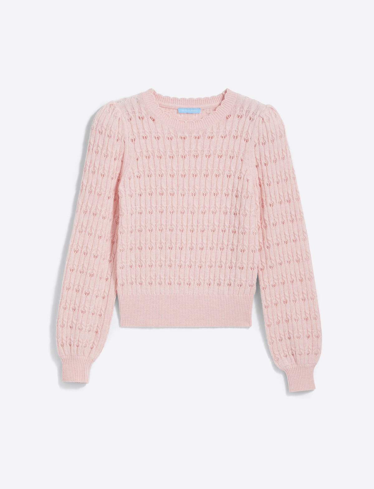 Puff Sleeve Sweater in Pointelle Knit | Draper James Best Price