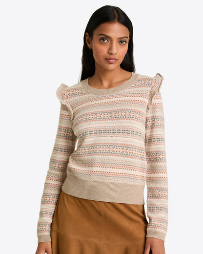 Fairisle Flutter Sleeve Sweater | Draper James Classic