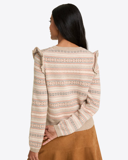 Fairisle Flutter Sleeve Sweater | Draper James Classic