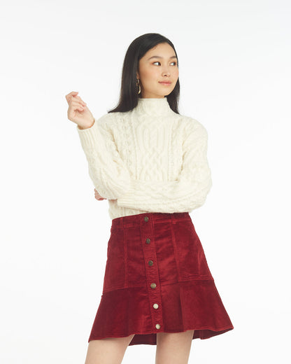 Oversized Cable Funnel Neck Sweater – Alternate | Draper James Best Price