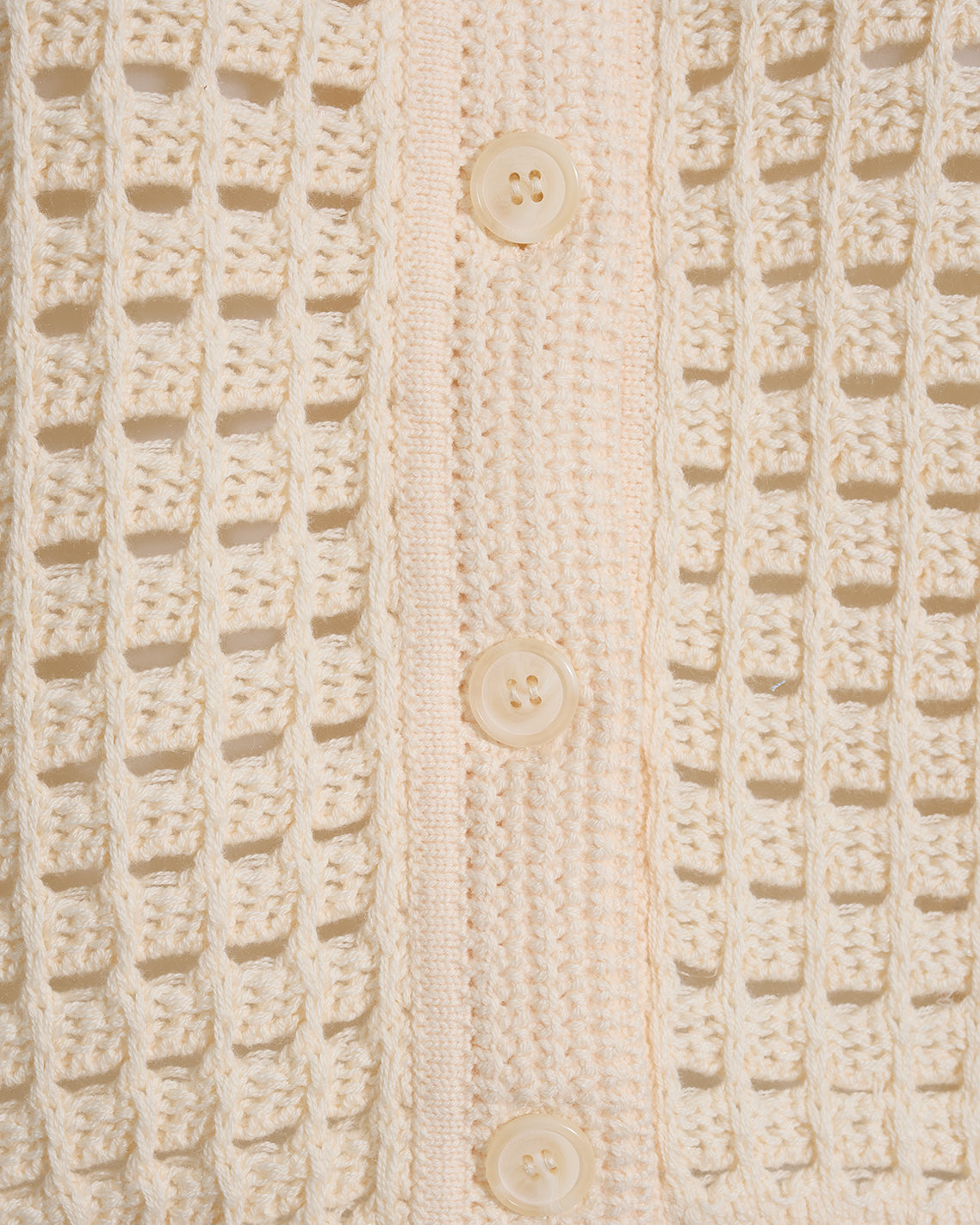 Crochet Sweater Cardigan in Beige | Draper James Essential
