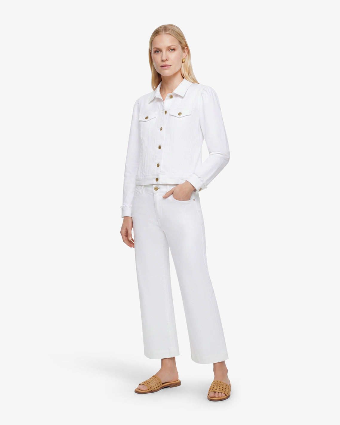 White Denim Jacket | Draper James Trending