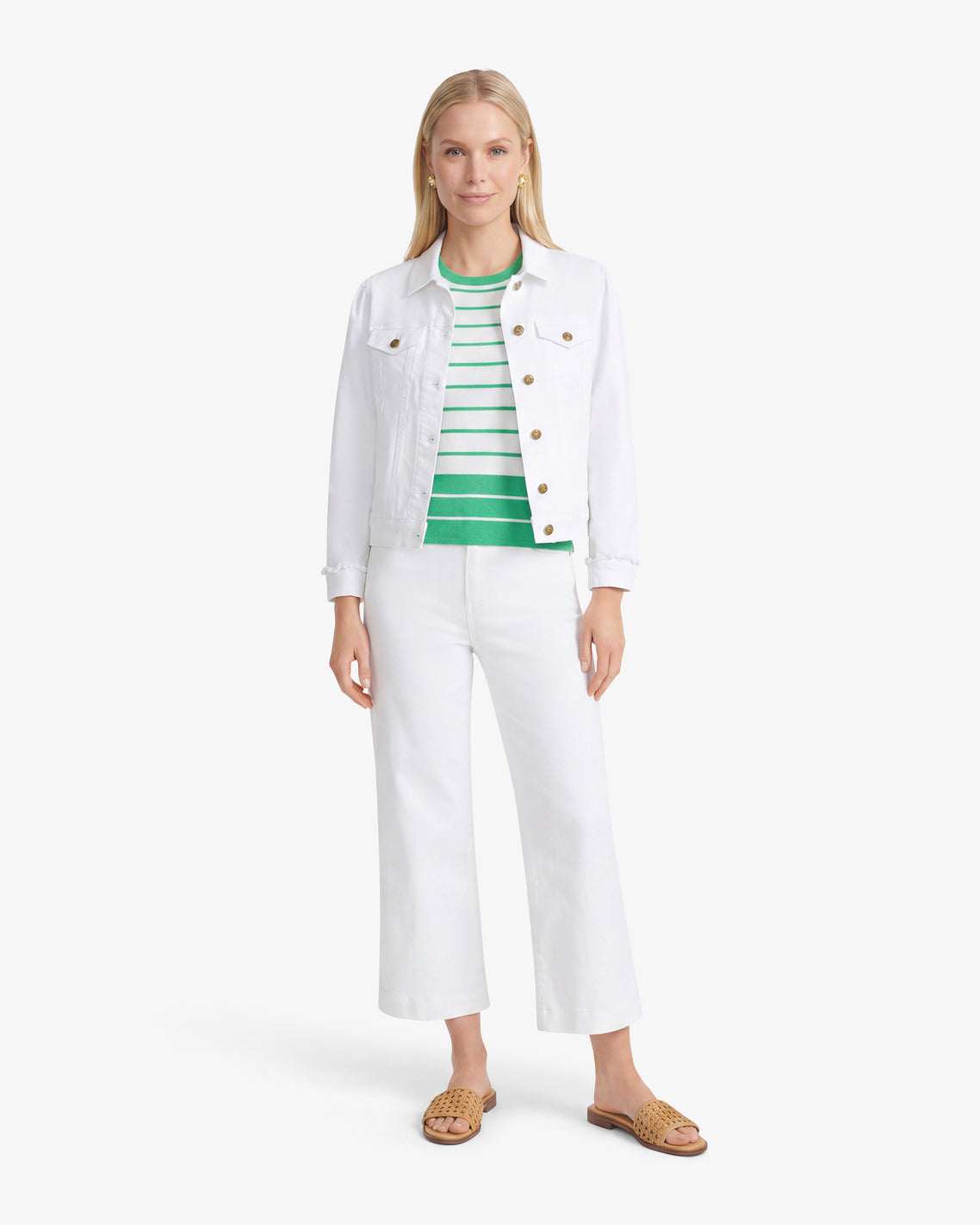 White Denim Jacket | Draper James Trending