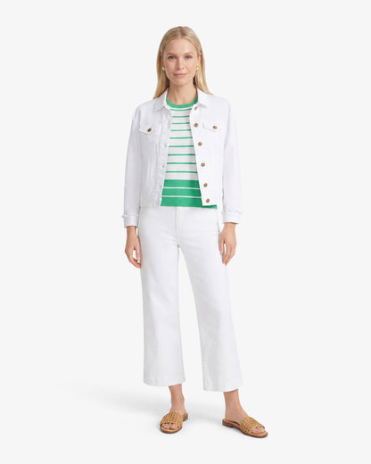 White Denim Jacket | Draper James Trending