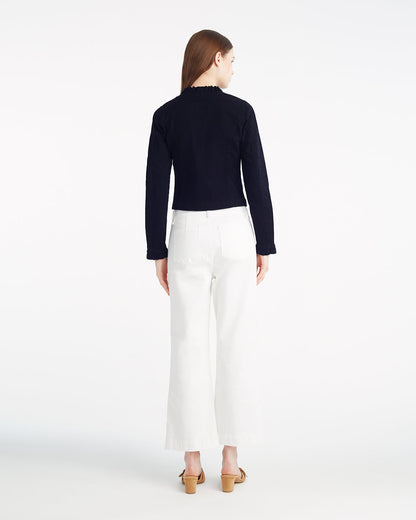 Ruffle Denim Jacket – Light Wash | Draper James Value