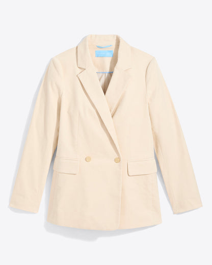 Double Breasted Blazer in Stretch Corduroy | Draper James Latest