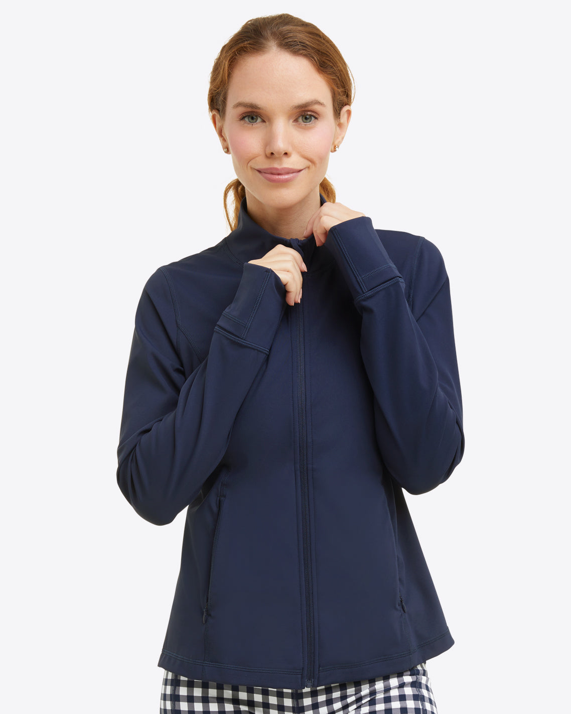 Warm Up Jacket in Navy | Draper James Recommended