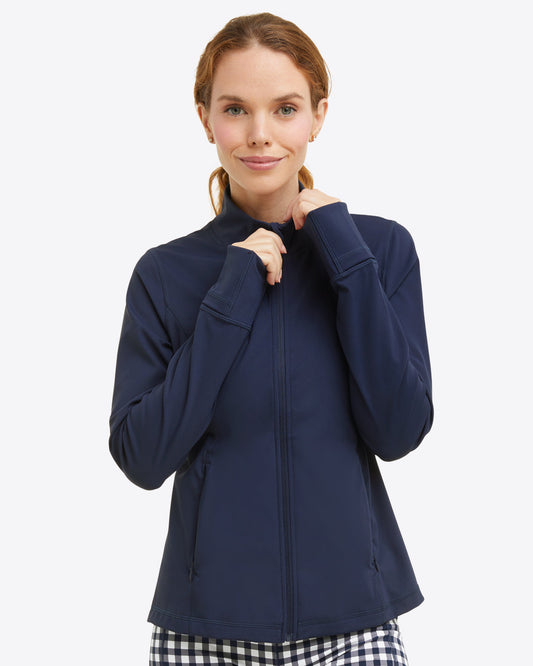 Warm Up Jacket in Navy | Draper James Recommended