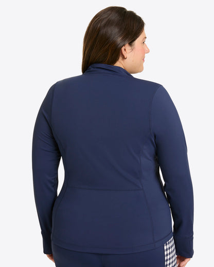 Warm Up Jacket in Navy | Draper James Recommended