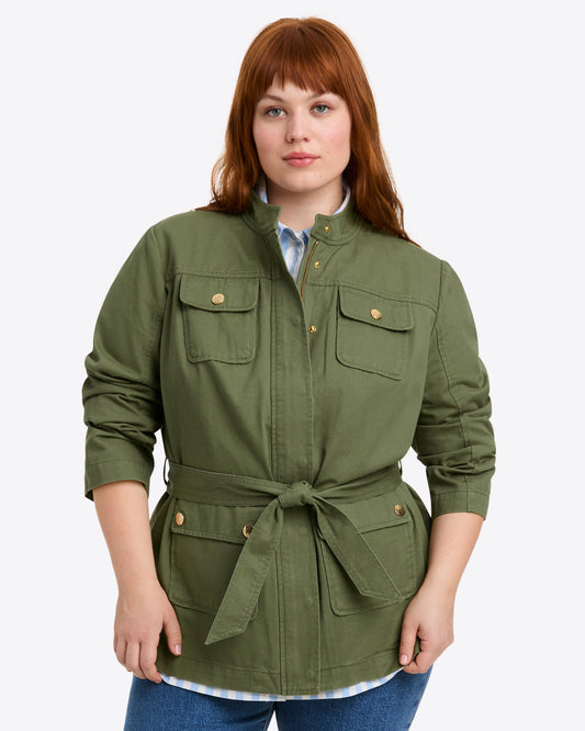Field Jacket in Green Twill | Draper James Quality
