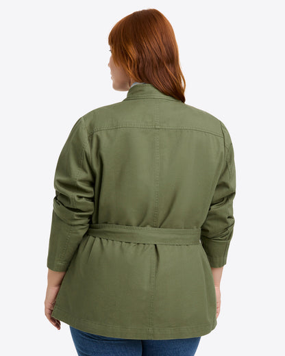 Field Jacket in Green Twill | Draper James Quality