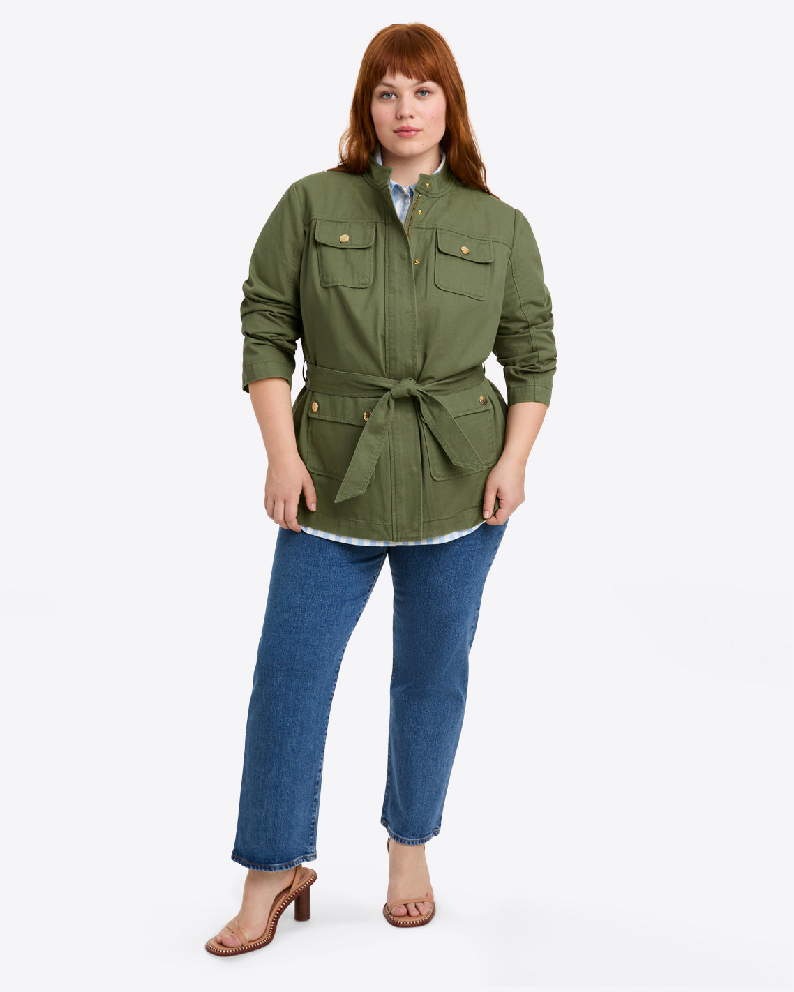 Field Jacket in Green Twill | Draper James Quality