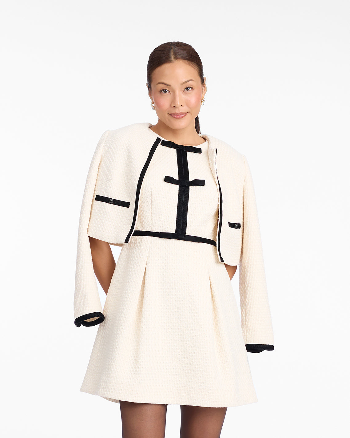 Tweed Jacket in Vanilla | Draper James Best Price
