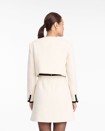Tweed Jacket in Vanilla | Draper James Best Price
