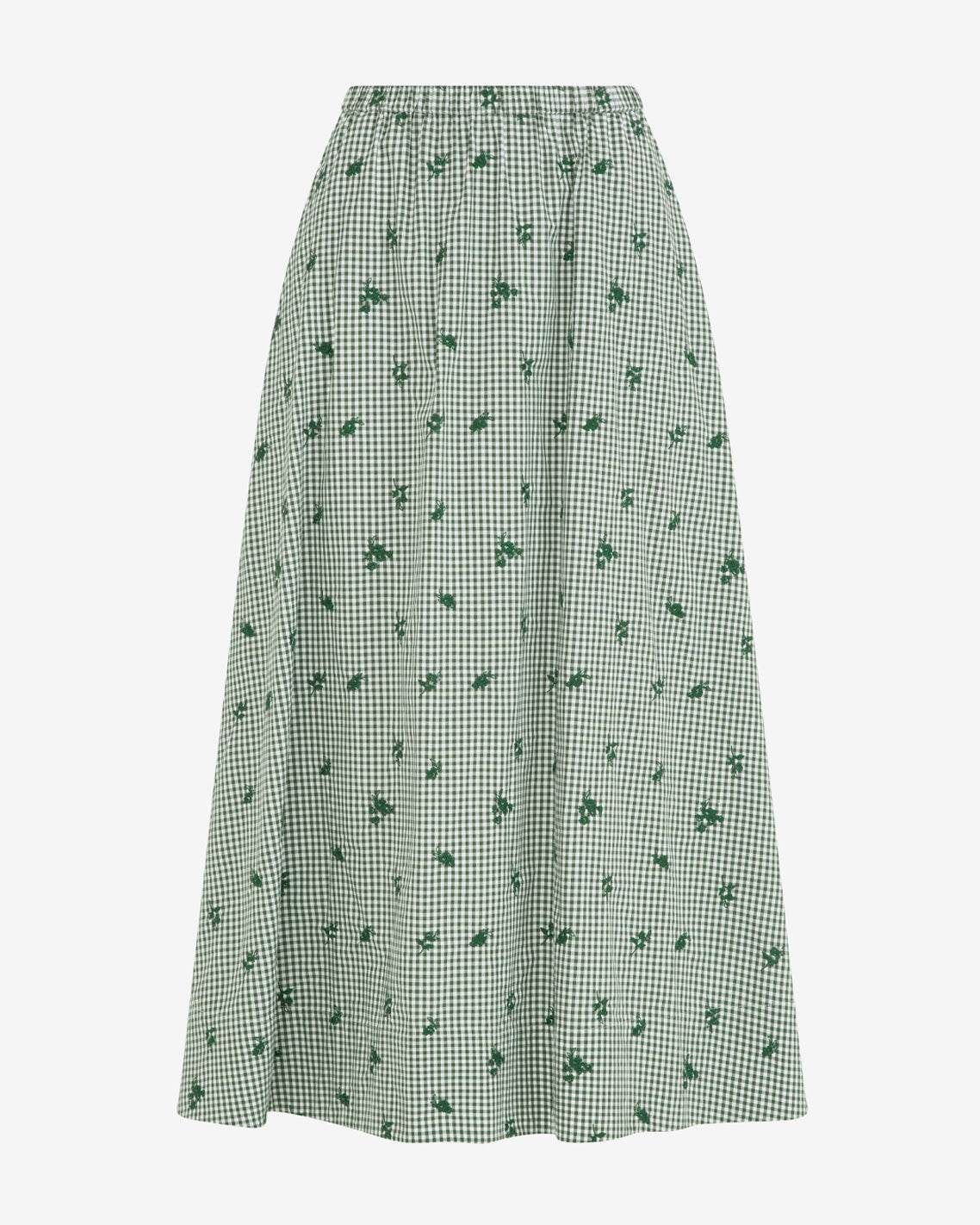 Midi Skirt in Green Gingham | Draper James Popular
