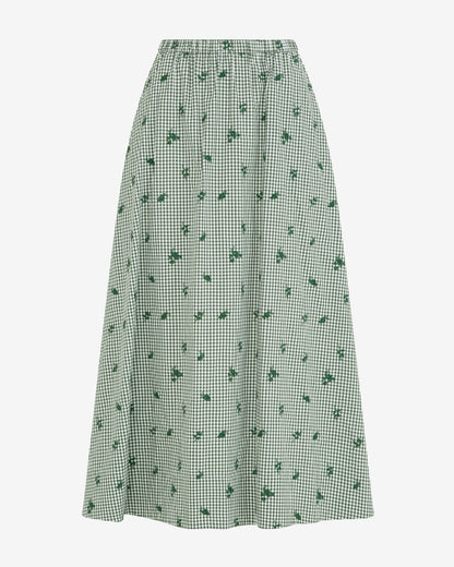 Midi Skirt in Green Gingham | Draper James Popular