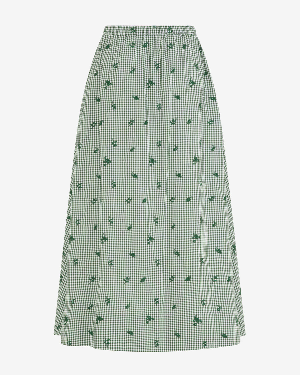 Midi Skirt in Green Gingham | Draper James Popular