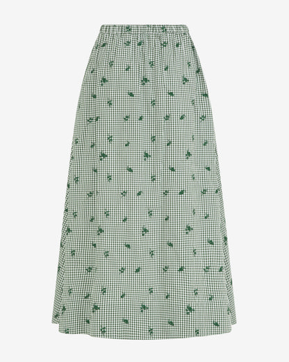 Midi Skirt in Green Gingham | Draper James Popular