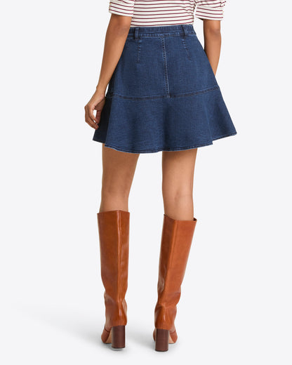 Button Front Denim Skirt | Draper James Essential