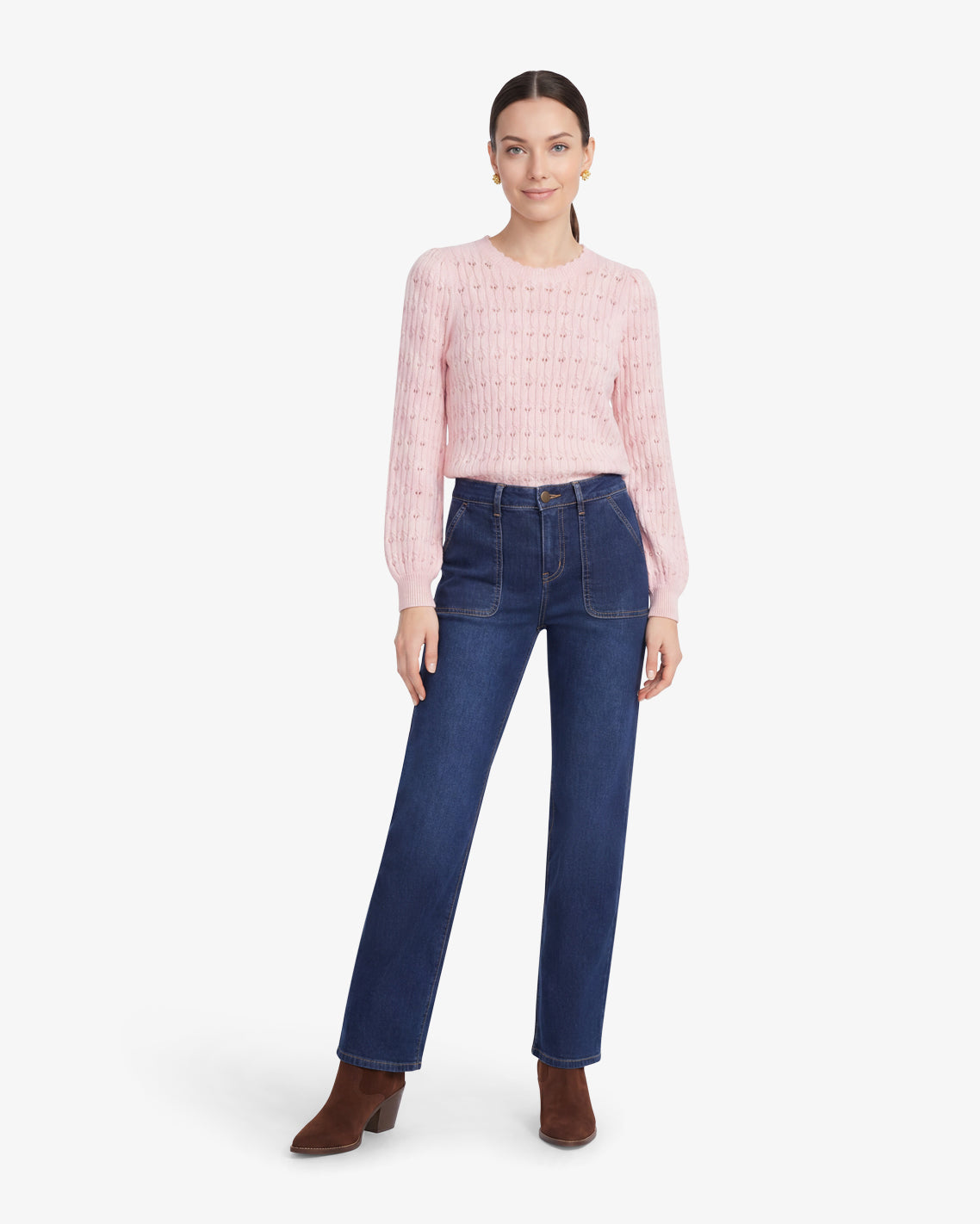 Wide Leg Denim in Dark Wash | Draper James Signature