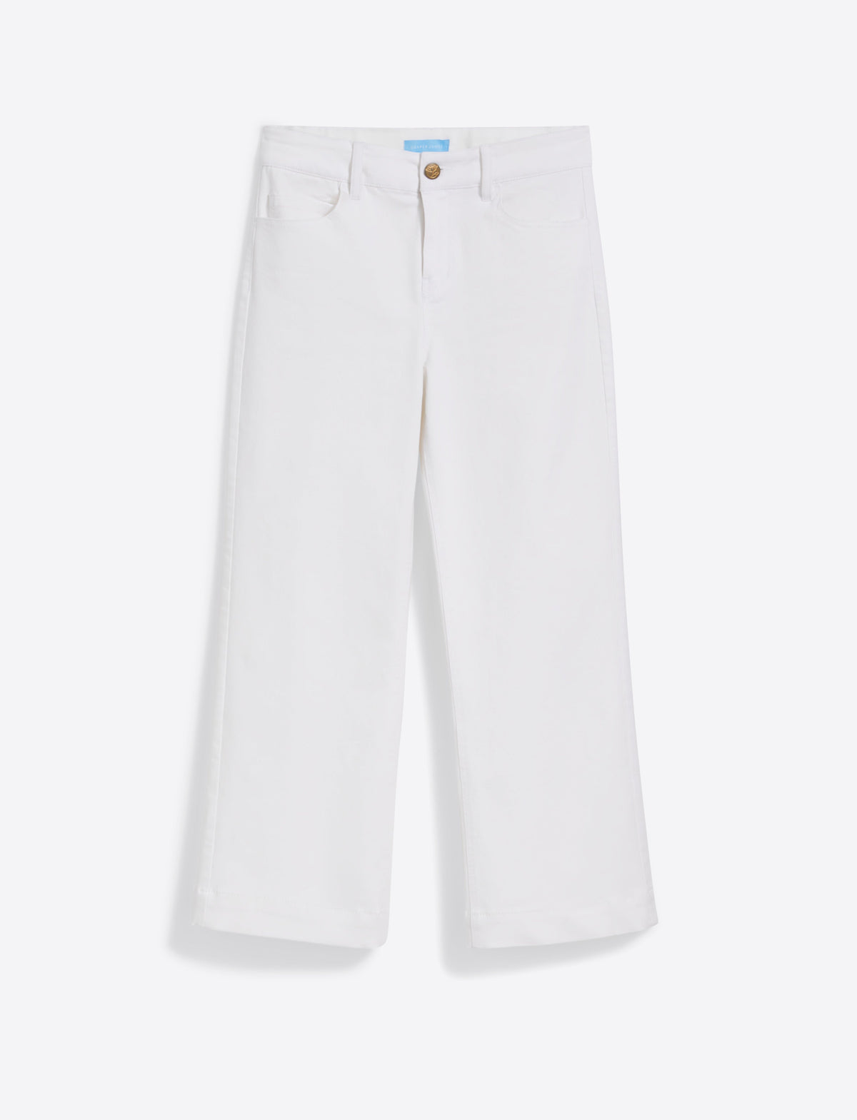 Wide Leg Jeans in White Denim | Draper James Discount