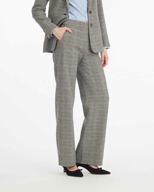 Wide Leg Glen Check Pant | Draper James Sale