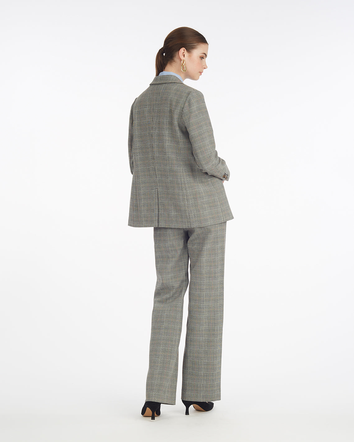 Wide Leg Glen Check Pant | Draper James Sale