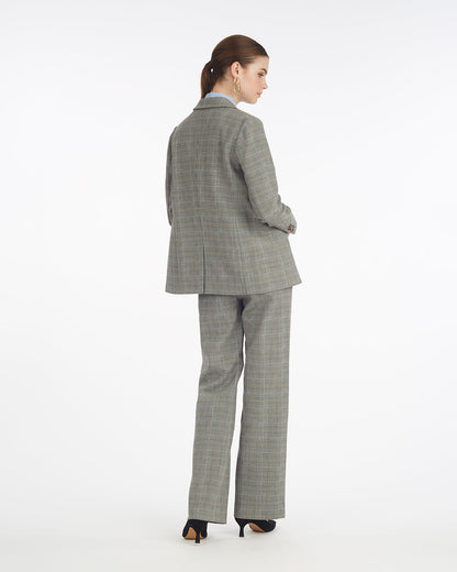 Wide Leg Glen Check Pant | Draper James Sale
