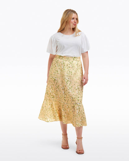 Midi Skirt in Floral Rattan | Draper James Quality