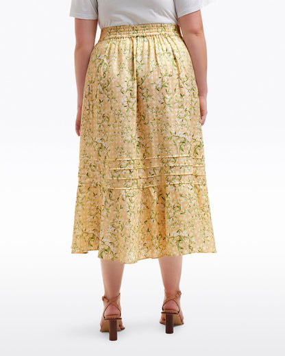 Midi Skirt in Floral Rattan | Draper James Quality