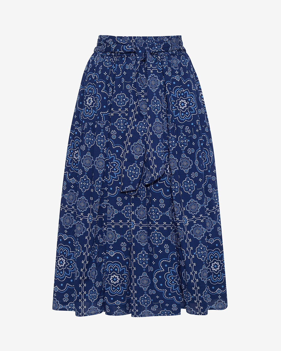 Midi Skirt in Bandana Blue | Draper James Popular
