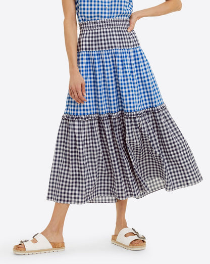 Peasant Skirt in Blue Gingham | Draper James Recommended