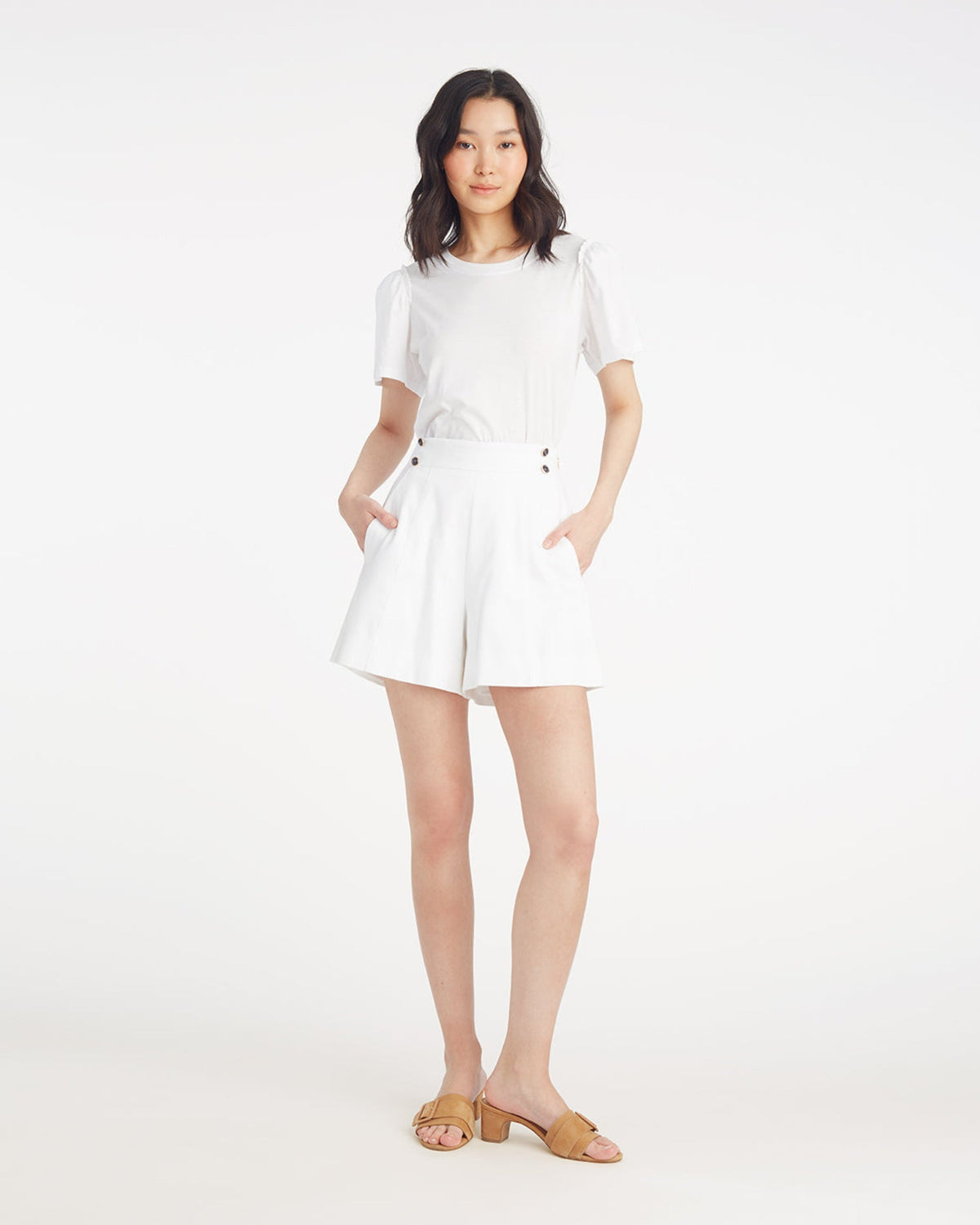 Tailored Shorts in Pique | Draper James Classic