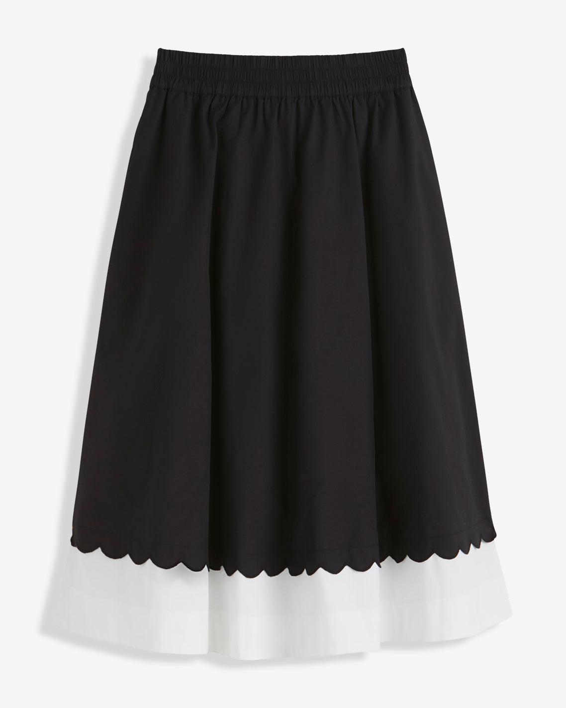 Midi Skirt in Black and White | Draper James Discount