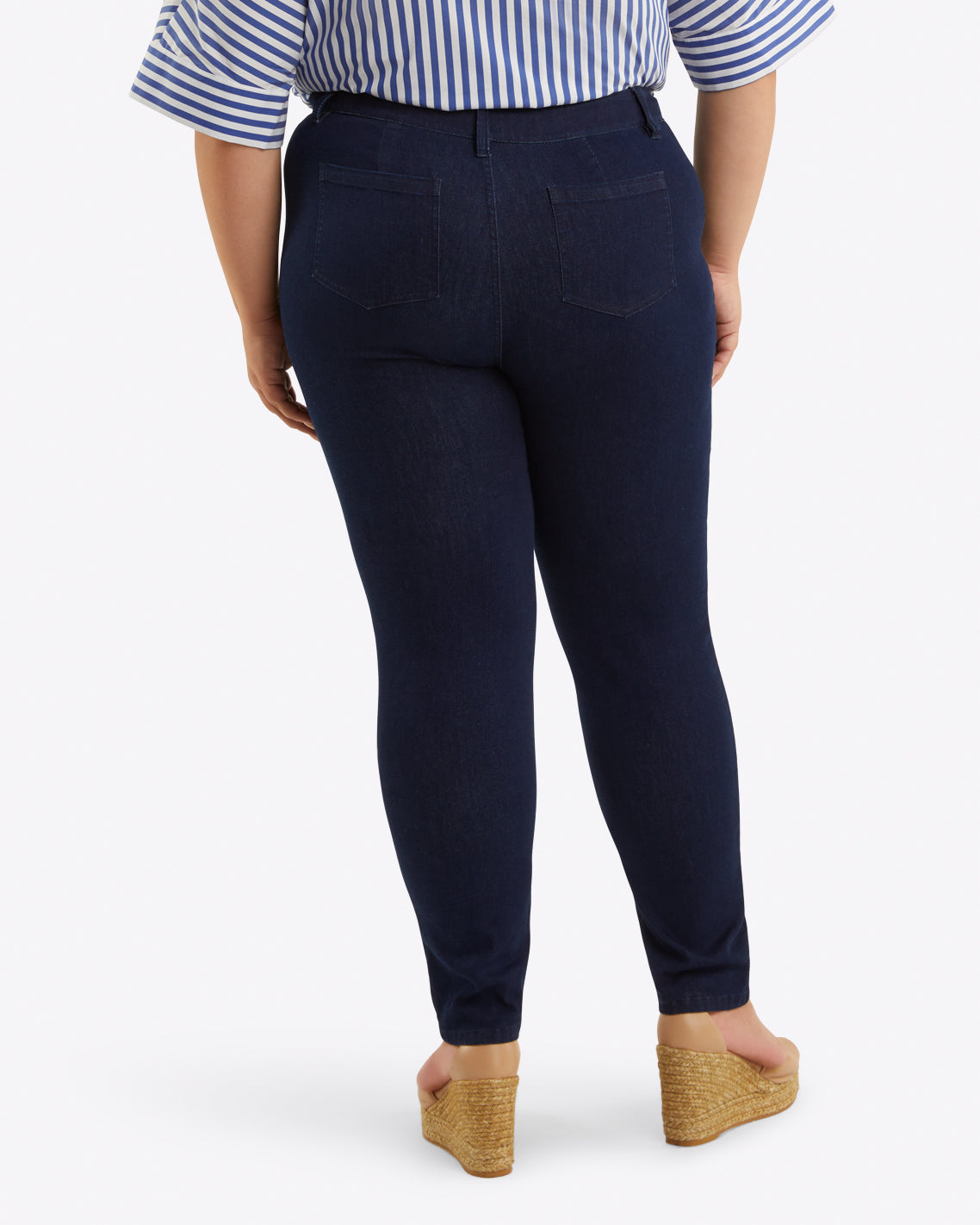 Mid-Rise Slim Jeans in Dark Wash | Draper James Smart Buy
