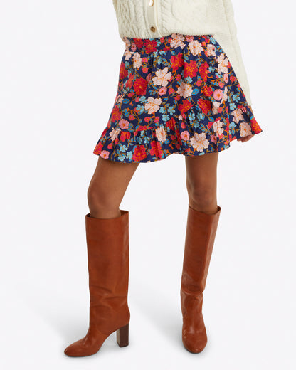 Ruffle Wrap Skirt in Stretch Poplin | Draper James Sale