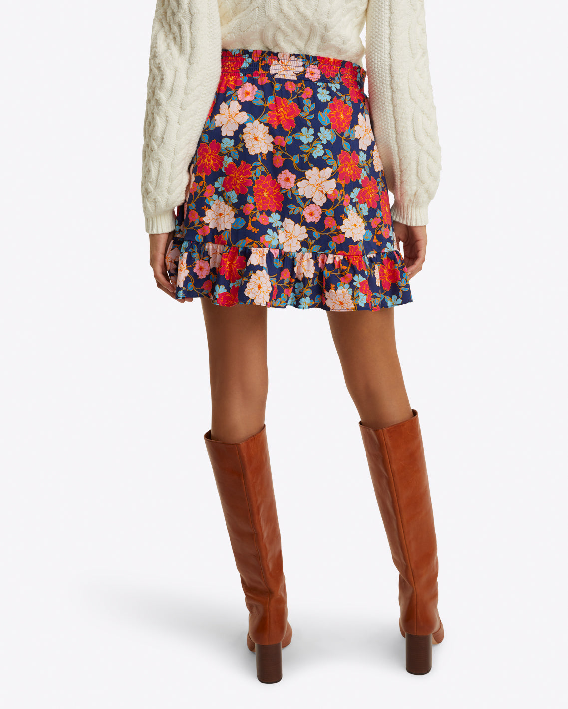 Ruffle Wrap Skirt in Stretch Poplin | Draper James Sale