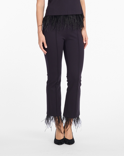 Trousers with Feather Trim | Draper James Recommended