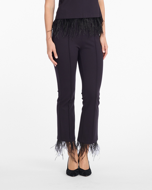 Trousers with Feather Trim | Draper James Recommended