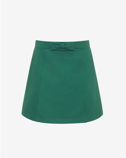 Mini Skirt in Evergreen Ponte | Draper James Classic