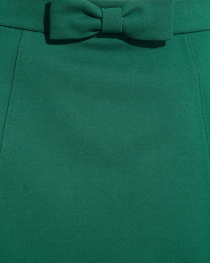 Mini Skirt in Evergreen Ponte | Draper James Classic